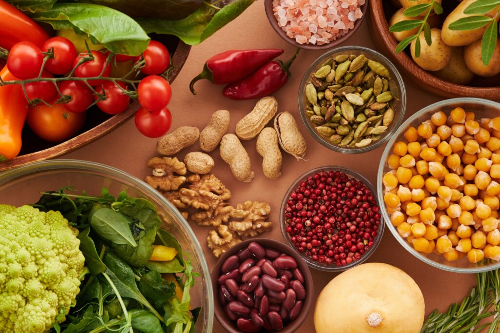 All in one healthiest food: Grains, Beans, Fruits, Vegetables and Nuts
